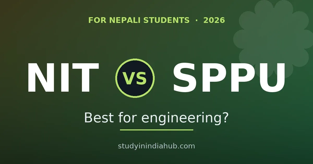 NIT vs SPPU (Pune University): Which Is Better for Nepali Students to Study Engineering? (2026)